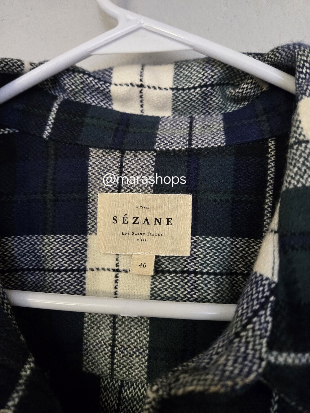 Sezane Eurielle Flannel Shirt - Picture 4 of 7